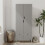 URBN Living (Ash Grey Grey) 2 Door 2 Drawer Wardrobe with Scandi Legs Cupboard Hanging Rail 180cm 3