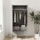 URBN Living (Ash Grey Grey) 2 Door 2 Drawer Wardrobe with Scandi Legs Cupboard Hanging Rail 180cm 5