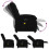 VidaXL vidaXL Massagesessel Schwarz Stoff 8