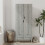 URBN Living (Ash Grey) 2 Door 2 Drawer Wardrobe with Scandi Legs Cupboard Hanging Rail 180cm 3