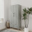 URBN Living (Ash Grey) 2 Door 2 Drawer Wardrobe with Scandi Legs Cupboard Hanging Rail 180cm 1