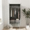 URBN Living (Ash Grey) 2 Door 2 Drawer Wardrobe with Scandi Legs Cupboard Hanging Rail 180cm 6