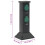 VidaXL vidaXL Outdoor Socket Column 4-Way Power Socket Electrical Outlet Black&Green 8