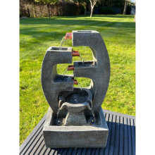 AllPondSolutions 5 Tier Water Feature with LED Lights - Solar