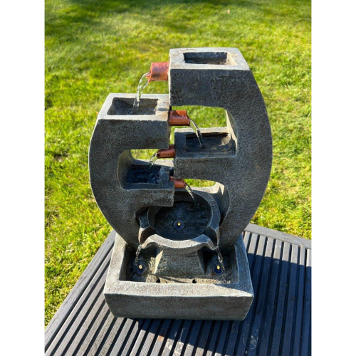AllPondSolutions 5 Tier Water Feature with LED Lights - Solar 1