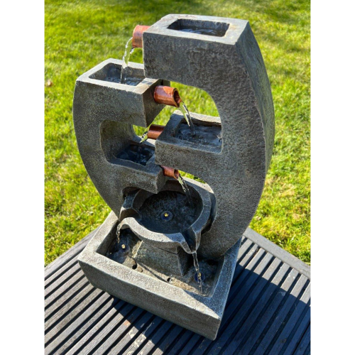 AllPondSolutions 5 Tier Water Feature with LED Lights - Solar 2