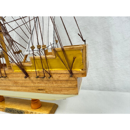 Confection Model Sea Ship 1g Display Stand Assembled 38cm Handmade 1