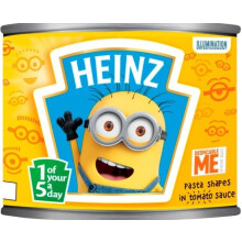 Heinz Despicable Me Minions Pasta Shapes in Tomato Sauce 205g