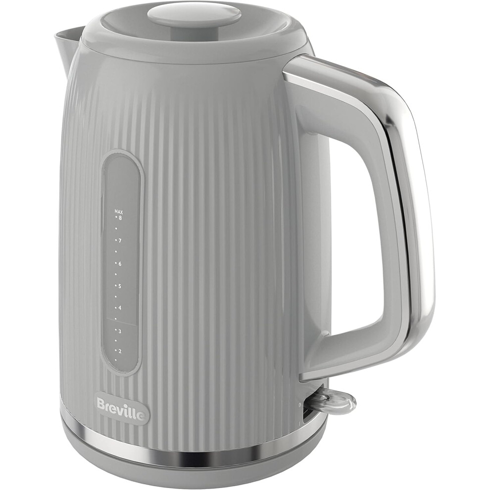 (Breville Bold Ice Grey Electric Kettle | 1.7L | 3kW Fast Boil | Grey & Silver Chrome [VKT222]) Breville Bold Ice Grey Electric Kettle