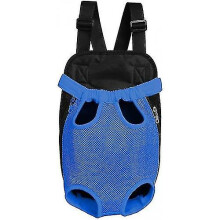 (Mesh*Blue) Hands-free Adjustable Backpack Travel Bag For Pets Breeds Outdoor