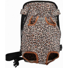 (Leopard) Hands-free Adjustable Backpack Travel Bag For Pets Breeds Outdoor
