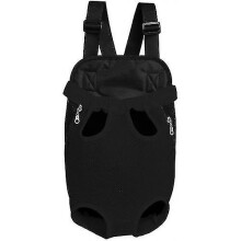 (Mesh*Black) Hands-free Adjustable Backpack Travel Bag For Pets Breeds Outdoor