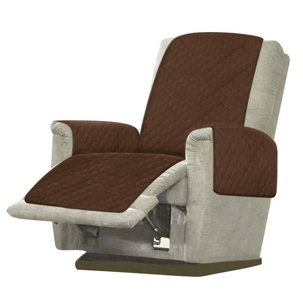 (coffee) Recliner Pet Sofa Protector Chair Couch Slipcover Mat Armchair Throw Cover