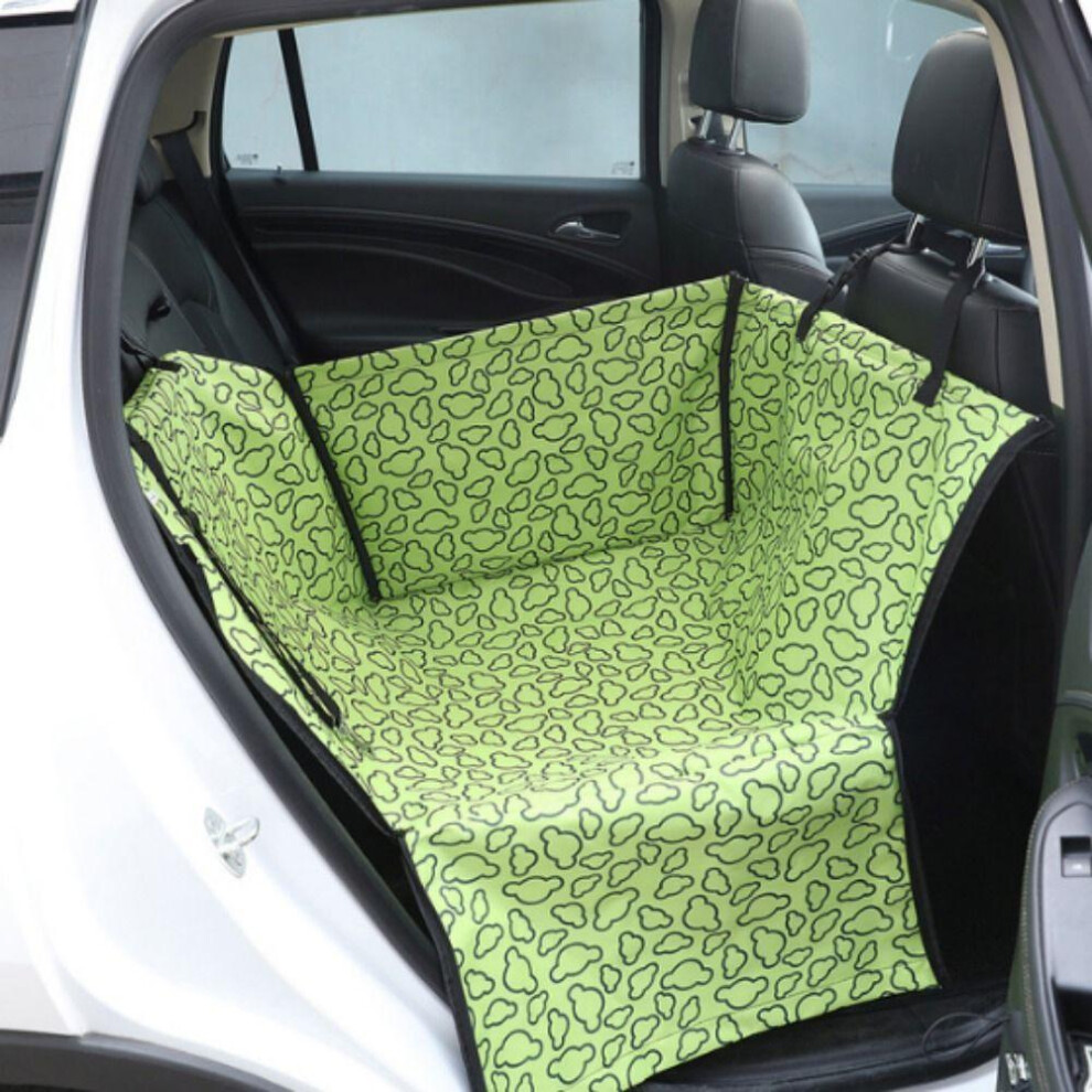 (green) Foldable Pet Car Seat Cover Waterproof Dog Car Seat Bag Dog Car Cushion Dog Car Seat Mat Carrying