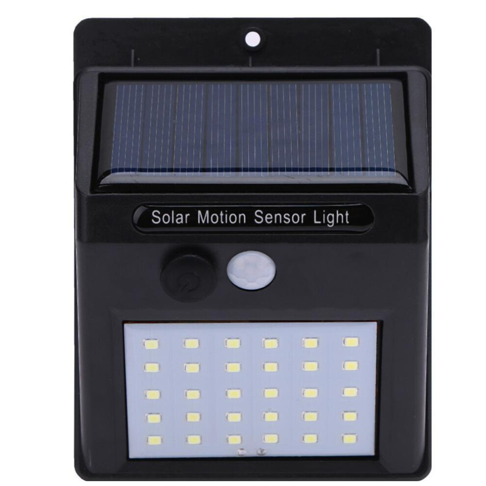 (20LEDs Black) Outdoor 100 Led Solar Light Motion Sensor Waterproof Sunlight Garden Decoration Street Lights Solar Powered Lantern Wall Lamp