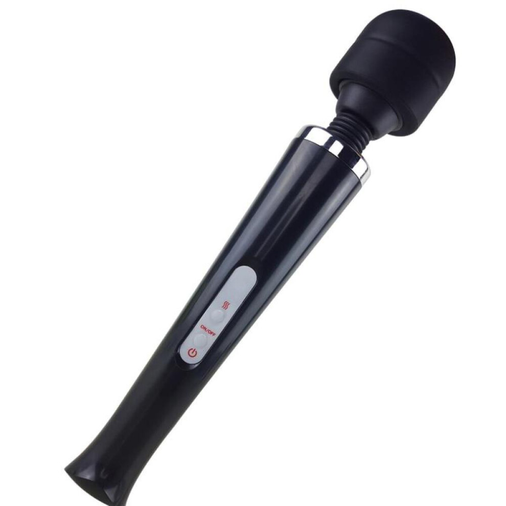 (black) Huge Magic Wand Vibrators for Women, USB Charge Big AV Stick G Spot Massager Clitoris Stimulator