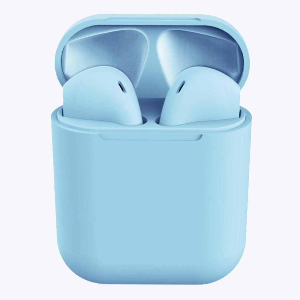 (blue) Macaron Inpods 12 I12 Tws Wireless Earphone Bluetooth Hifi Sports Earphones For Iphone Xiaomi Samsung