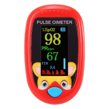 (red) Children Pulse Oximeter Fingertrip Mini SpO2 Monitor Oxygen Saturation Monitor Pulse Rate Measuring