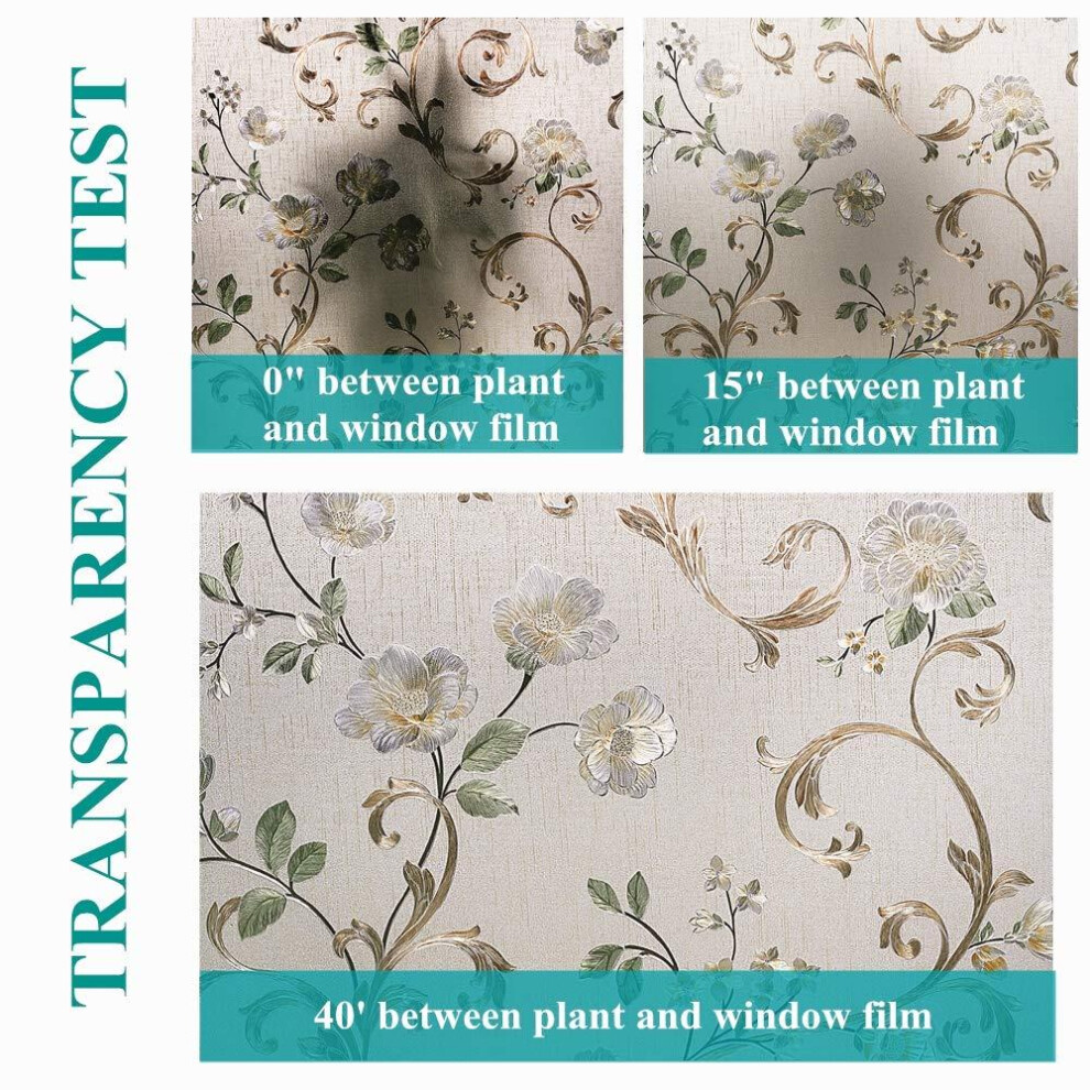 (30*200cm) 3D Decorative Window Glass Sticker, Vinyl Self-adhesive Window Tint Films ,stained Window Glass Films For Home Office