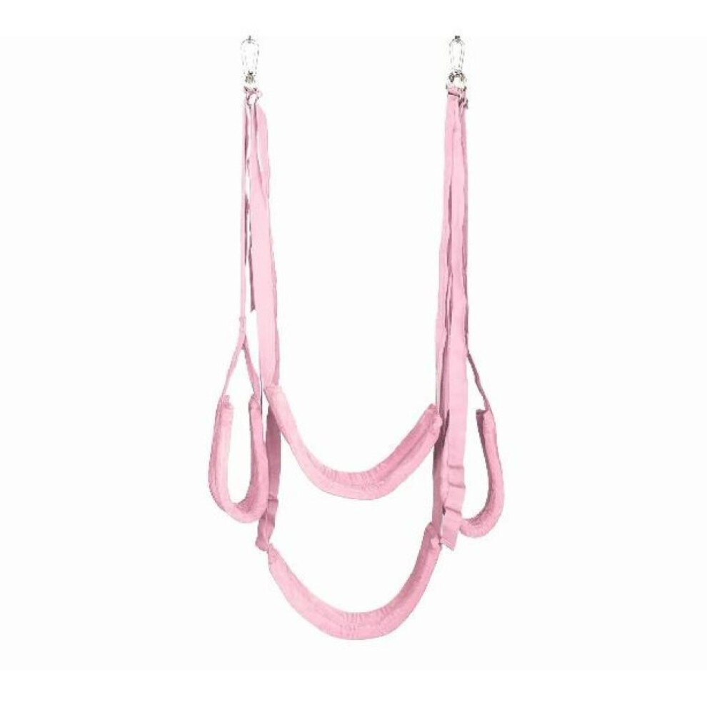 (pink) Soft Material Sex Swing Erotic Toys Of Strap Harness Rope Love Furniture With Metal Sling For Bdsm Fetish Bondage Sex Position