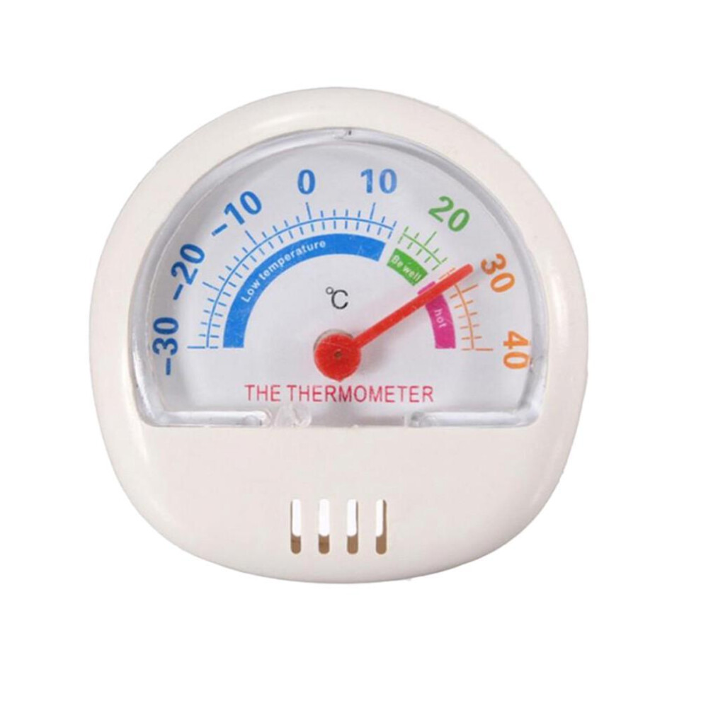 (white, One Size) Classic Dial Fridge Freezer Thermometer Food Meat Temperature Gauge Kitchen