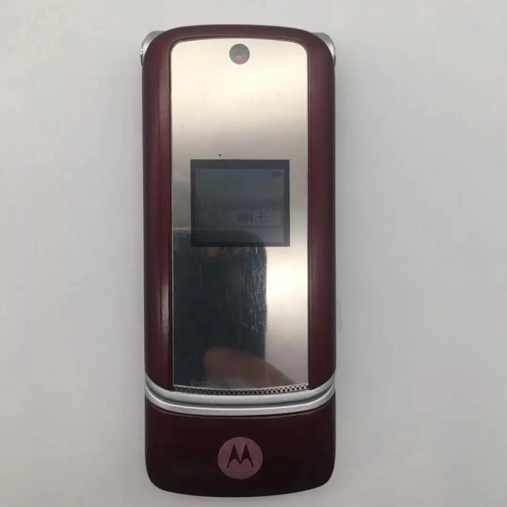 (red, simple set) Motorola Original Unlocked Motorola Krzr K1 Flip Mobile Phone