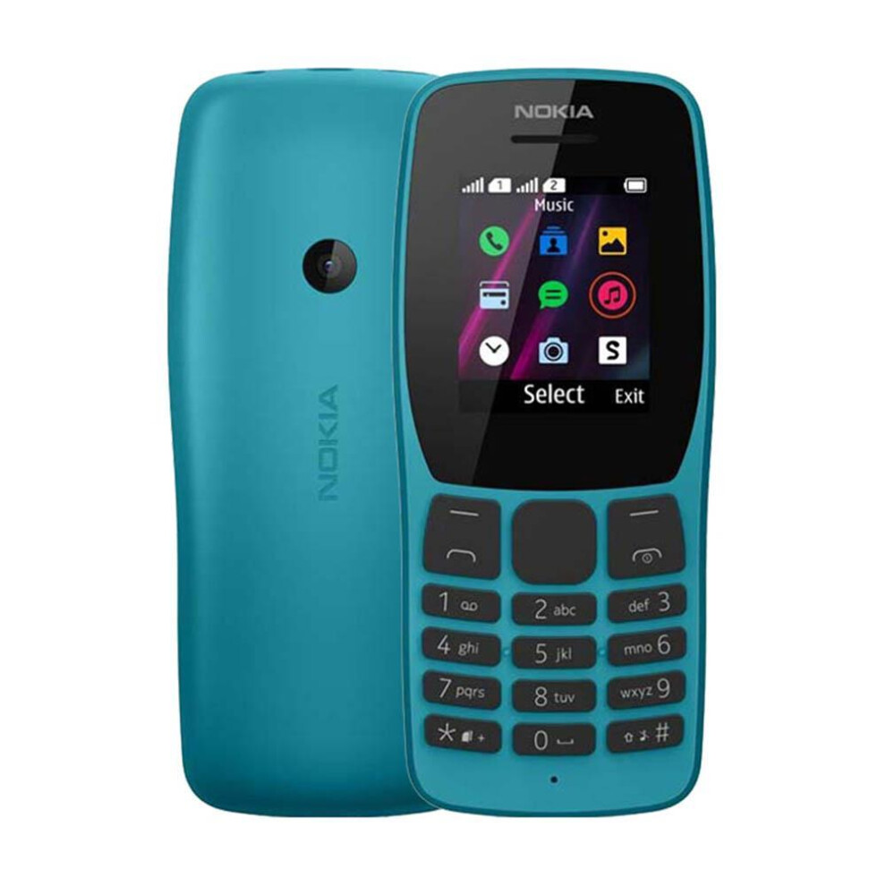 (blue, Simple Set) Refurbished Nokia Original Nokia 110 (2019) Dual Sim Mobile Phone