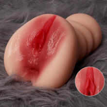 (beige) Sex Toys For Male Masturbator Realistic Fake Anal Vagina Real Pussy For Men Penis Massager Intimate Artificial Vagina Adult Toy