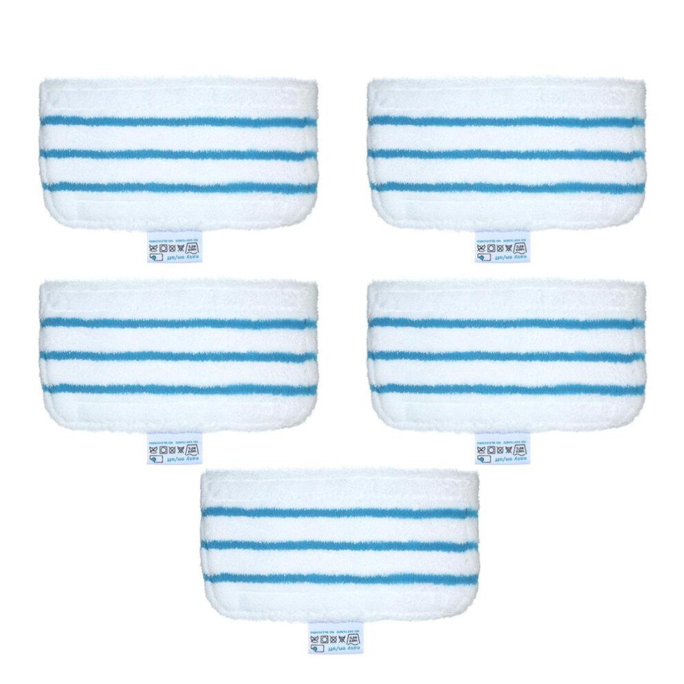 (5 pcs) Mop Pads Replacement For Black + Decker Steam Mop Fsm1610/ Fsm1630 Washable Mopping Pad