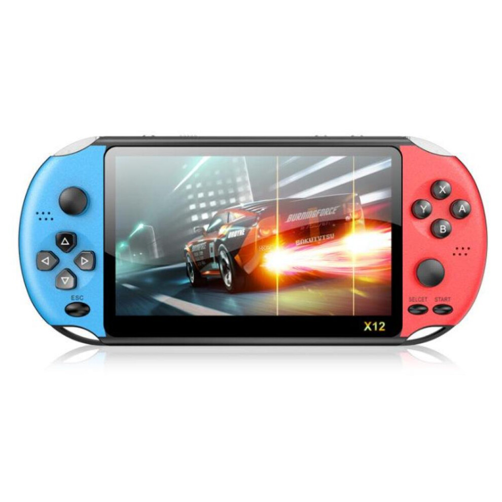 (red,blue) X12 Handheld Game Console 5.1-inch Psp Nostalgic Retro Arcade Children's Handheld Game Console