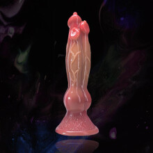 (A) Penis Alien Dildo Dragon Dildo NEW Soft Silicone Sex Toy Dog Reaslistic Dilldo Sex Toys Suction Cup for Hands Free Play for Vaginal G-spot Anal Play