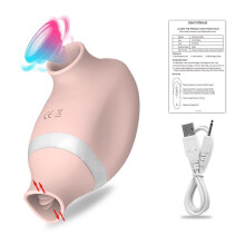 (light pink) Clitoral Sucking Vibrator for Women Clit Nipple Sucker Clitoris Stimulator Oral Tongue Pussy Licking Sex Toys for Women