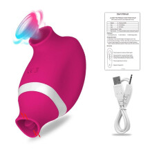 (red) Clitoral Sucking Vibrator for Women Clit Nipple Sucker Clitoris Stimulator Oral Tongue Pussy Licking Sex Toys for Women