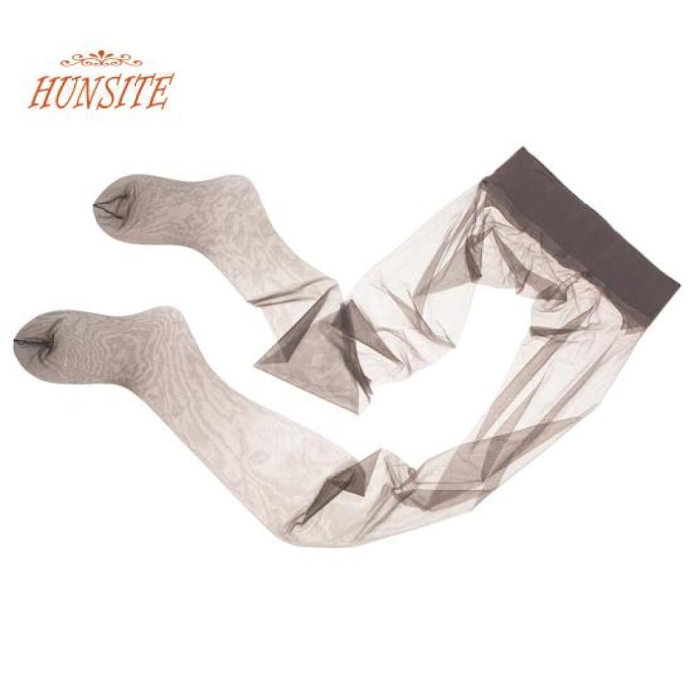 (grey) Tights Transparent Stocking Women Seamless Pantyhose Ultra-thin Nylon Tights Solid Color Smooth Sheer To Toe Stockings Female Low Waist Tights