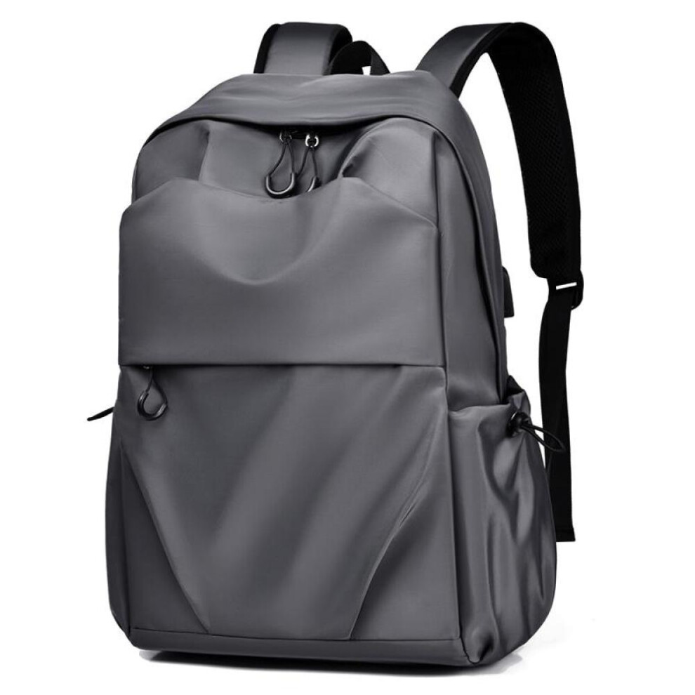 (grey) Backpack Men&apos;s Student Casual Schoolbag Business Computer Backpack