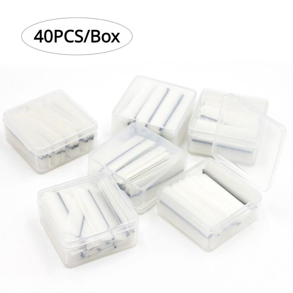 (black, 40PCS/Box) 40/50pcs/box Reusable Self-adhesive False Eyelashes Glue Strip Eyelash Glue-free Lash Adhesive Tape Professional Makeup Tools