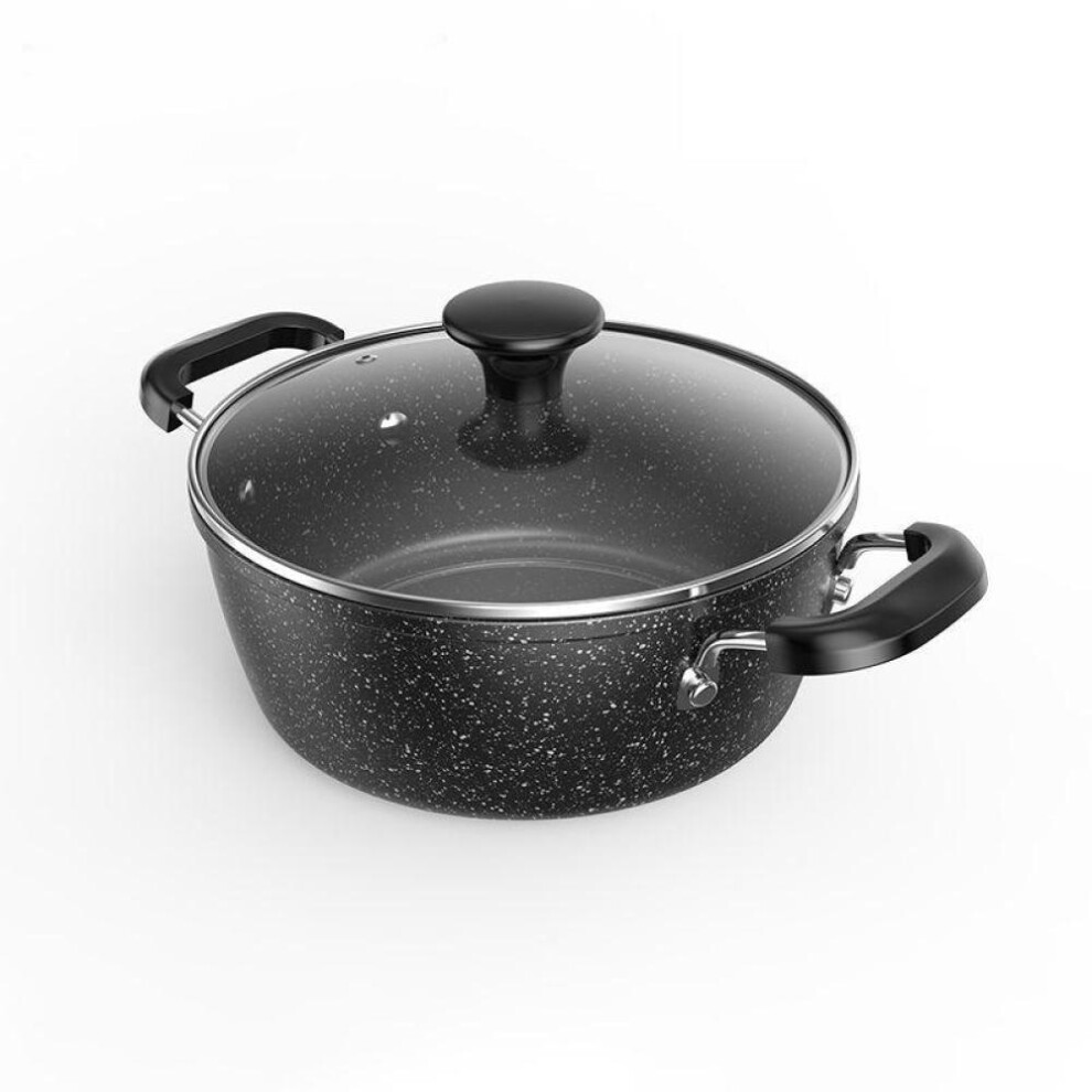 (as the picture, 20cm) Japanese Maifan Stone Snow Pan Non-stick Pan Household Noodle Cooking Instant Noodle Small Pot Induction Cooker Stock Pot Small Cooking Pot Milk Pan