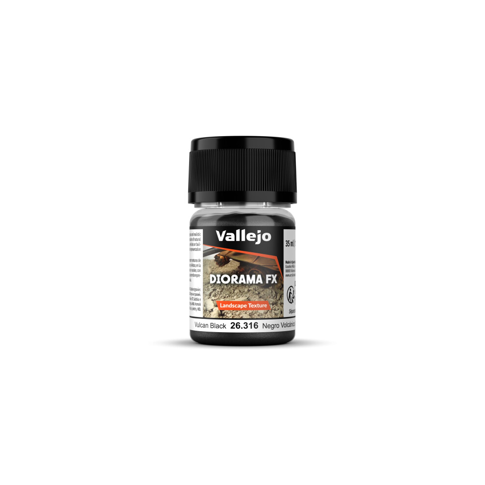 VAL26316 - AV Diorama FX 35ml - Landscape Texture Vulcan Black 0.1-0.6mm