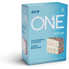 One Birthday Cake Flavored Protein Bar - 4 Count
