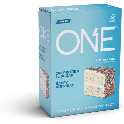 One Birthday Cake Flavored Protein Bar - 4 Count