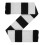 Fan Originals Retro Football Bar Scarf Newcastle Colours 1