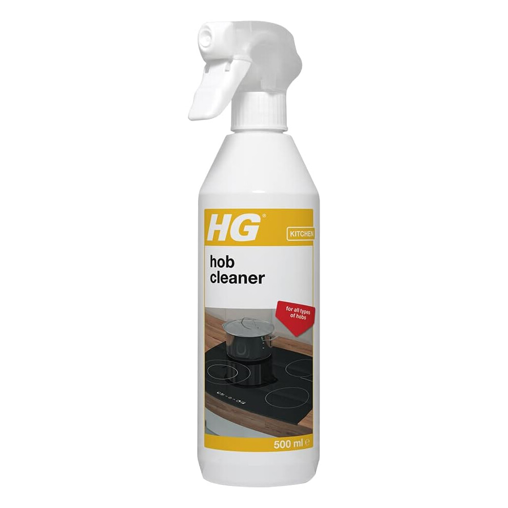 (HG Hob Cleaner for Everyday Use, Induction Hob Cleaner & Glass Spray, Grease Remover & Kitchen Cleaner Degreaser, Cerami) HG Stainless Steel Protecto