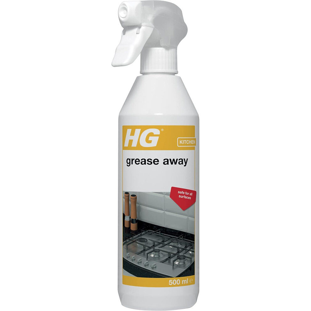 (HG Grease Away Cleaner, Simple & Strong Kitchen Degreaser, Multi Use for Any Surface, - Removes Fat & Oil Easily - 500ml) HG Stainless Steel Protecto