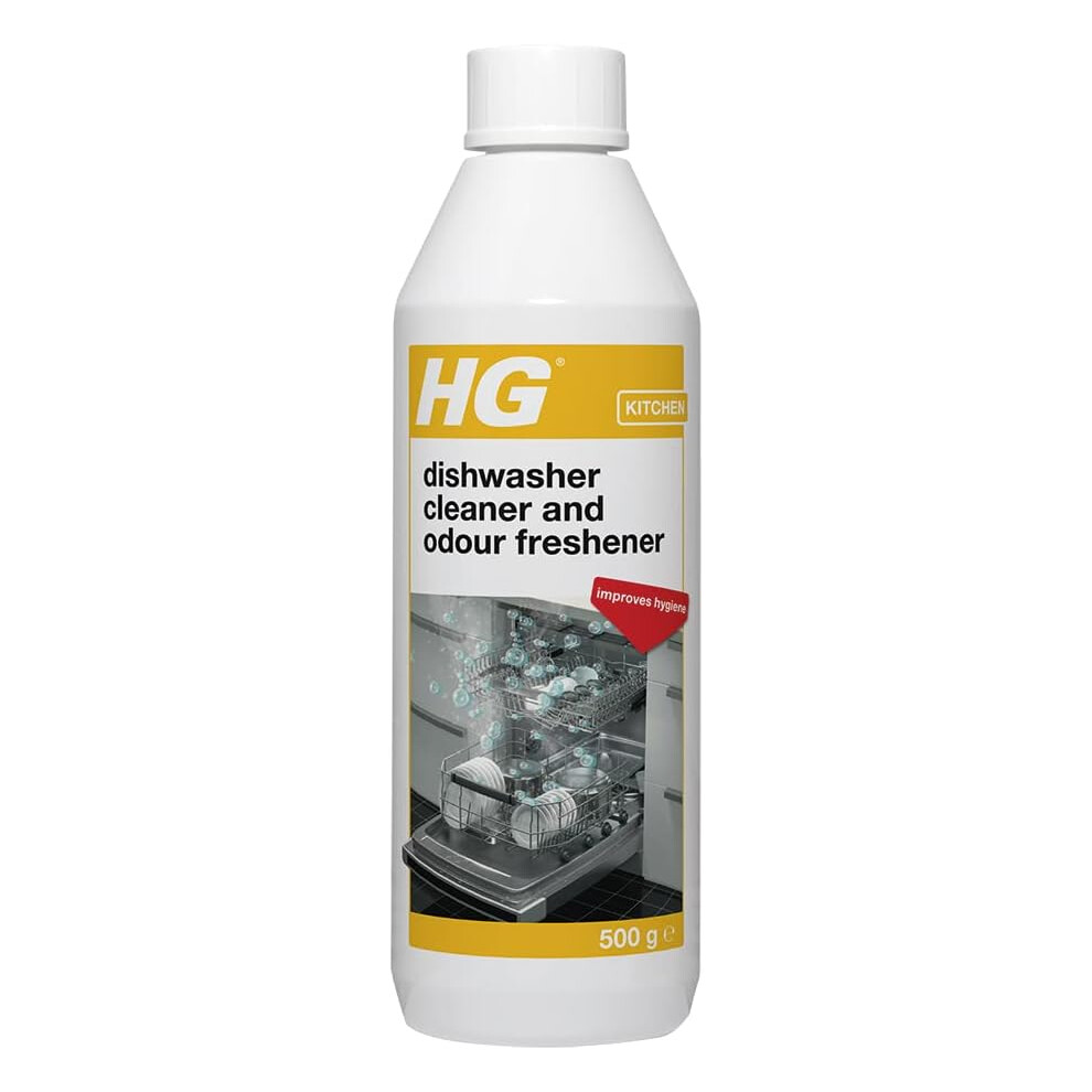 (HG dishwasher cleaner and odour freshener 0.5kg) HG Stainless Steel Protector, Quick Shine & Polish Finish for Chrome