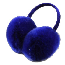 (Blue) Fashional,simplicity Unisex Warm Faux Furry Winter Outdoor Earmuffs Foldable Ear Warmer