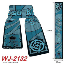 (a) Anime Jujutsu Kaisen Scarf Itadori Yuji Gojo Satoru Kugisaki Nobara Plush Warm Scarf Shawl Cosplay Props