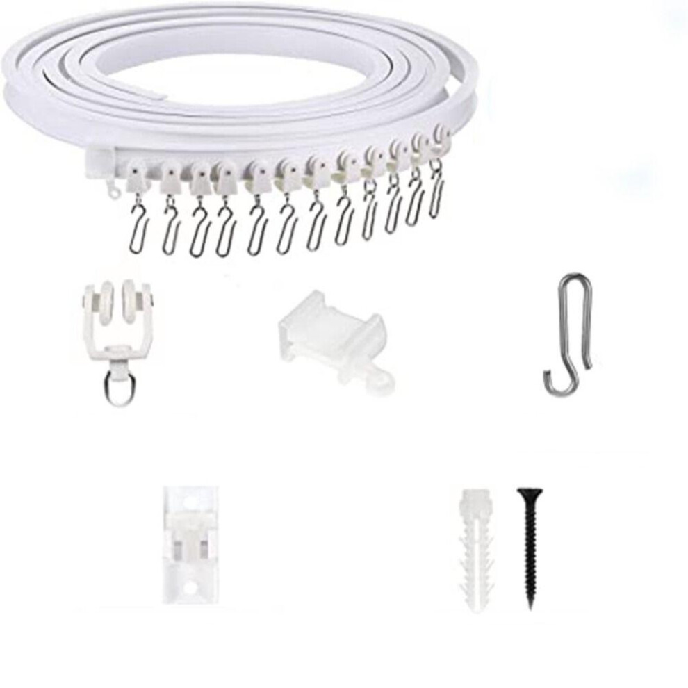 (3M) Accessories Silencer Modern Style Curtain Rail Curtains Visible Track Plastic