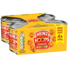 Heinz Spaghetti Hoops Great Value Pack 4x205g