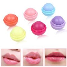 6 pcs Natural Nourishing Sphere Lip Balm Moisturizing Lip Balm Lipstick Ball Lipstick Gloss Makeup Beauty Lip Gloss