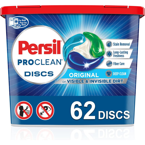 Persil Persil Pro Clean Discs Laundry Detergent - 62 Discs